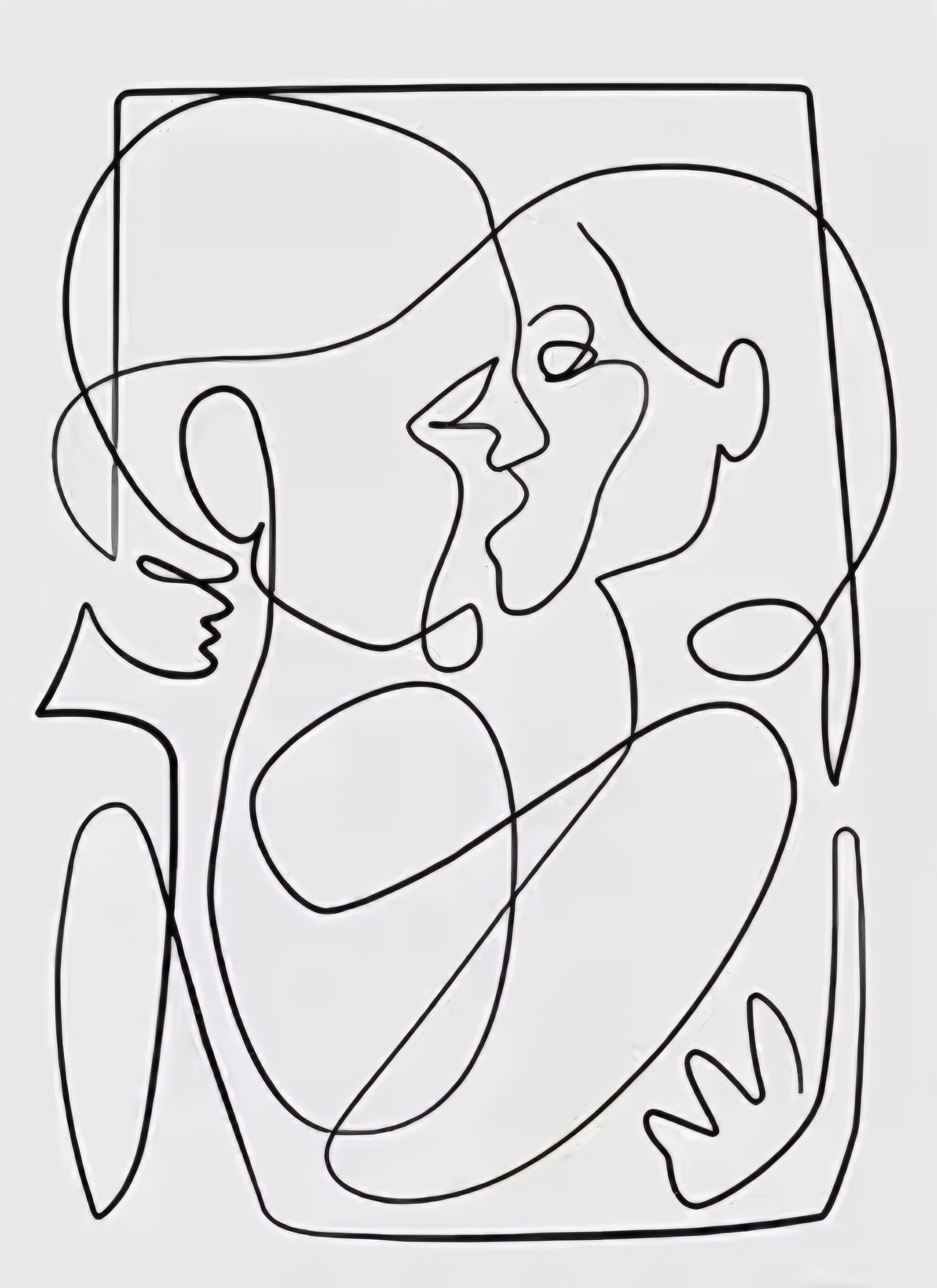 Impression sur toile, reproduction, tableau, peinture, décoration,  canevas, cadre, print, frame,  painting, decoration,  RayDesign, Ray Design, murale, noir et blanc, black and white, minimaliste, canvas